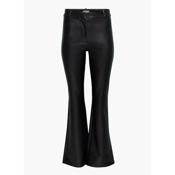 Wilfred Vegan Leather High-Waisted Flared Cabaret Pants - 0 - Picture 1 of 6